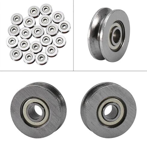 V623ZZ V Ball Bearing Pulley for Rail Track Linear Motion System 3x12x4mm V Bearing in Kuwait