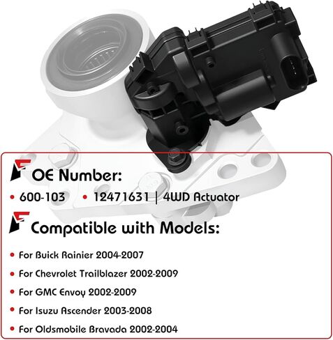 4WD Front Axle Actuator Fit for Buick Rainier Oldsmobile GMC Envoy XUV XL Chevrolet Trailblazer EXT Bravada Isuzur Replaces#12471631 in Saudi Arabia