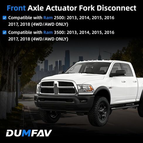 4x4 4WD Front Axle Actuator Fork Disconnect Compatible with Ram 2500 & 3500 2013, 2014, 2015, 2016, 2017, 2018 | Replace Part# 68216944AA, 68216944AB | Front Axle Actuator Fork Assembly in Saudi Arabia