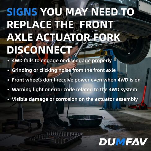 4x4 4WD Front Axle Actuator Fork Disconnect Compatible with Ram 2500 & 3500 2013, 2014, 2015, 2016, 2017, 2018 | Replace Part# 68216944AA, 68216944AB | Front Axle Actuator Fork Assembly in Saudi Arabia