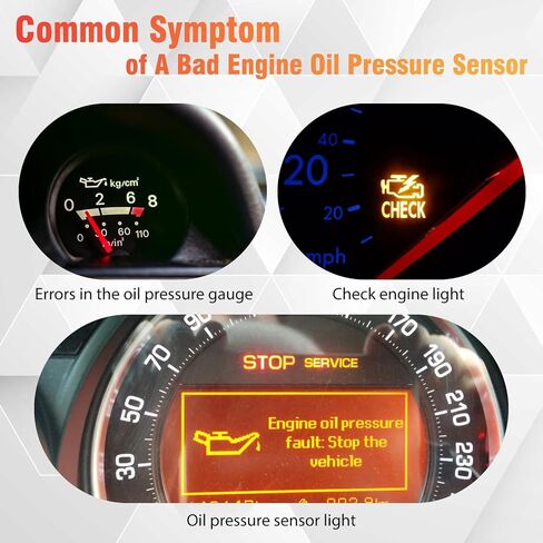 021919081B Engine Oil Pressure Switch Sensor Compatible with 412 912 924 2002 1600-2 Beetle Dasher Fox Super Beetle Transporter Vanagon in Kuwait