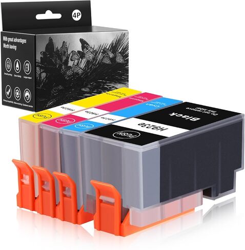 خراطيش حبر 923e 923XL 923 لطابعات HP OfficeJet Pro 8130e 8135e 8139e 8138e 8122e 8120 8124e 8125e 8130 8132e 8134e (4 عبوات مع شريحة) in Kuwait