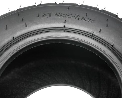 16x8-7 (200/55-7) 7inch ATV Street Road Tire 16x8x7 4-Ply Tubeless - for Electric Go Kart, Scooter, Patrol Vehicle & Small Bull ATV, in Saudi Arabia