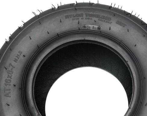 16x8-7 (200/55-7) 7inch ATV Street Road Tire 16x8x7 4-Ply Tubeless - for Electric Go Kart, Scooter, Patrol Vehicle & Small Bull ATV, in Saudi Arabia