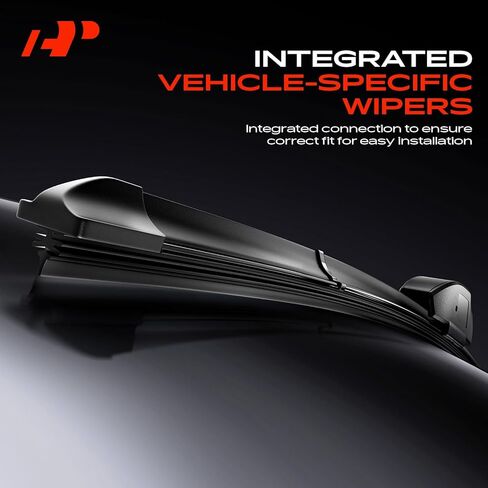 A-Premium 26"+22"+14" Windshield Wiper Blades Compatible with Volkswagen Atlas Cross Sport 2021 2022 2023 2024 - Front Rear Wipers Blade, TLPN/FR_2V, with Wear Indicator & Towel (Pack of 3) in Kuwait