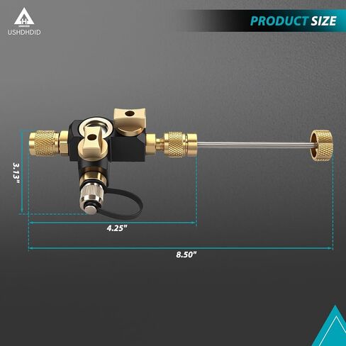 VC2G 1/4 ″ أداة إزالة الصمام الأساسية صمام مزدوج مع زجاج رؤية - تصنيف فراغ 20 ميكرون ومتوافق مع A2L - أدوات التدفئة والتهوية وتكييف الهواء in Kuwait