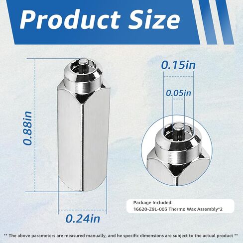 16620-Z9L-003 Thermo Wax Assembly Compatible with Honda GCV170, GCV190, GCV200, HRX217K6, HRN216 Lawn Mower Thermo Wax Assy Replaces Part Number 16620-Z8D-841, 16620-Z8D-842, 16620-Z8D-305 in Saudi Arabia
