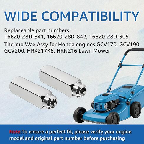 16620-Z9L-003 Thermo Wax Assembly Compatible with Honda GCV170, GCV190, GCV200, HRX217K6, HRN216 Lawn Mower Thermo Wax Assy Replaces Part Number 16620-Z8D-841, 16620-Z8D-842, 16620-Z8D-305 in Saudi Arabia