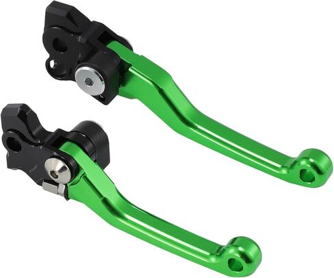 دراجة نارية قصيرة دواسة فرامل عتلات لكاواساكي KX250 KX250F دراجة نارية المقود الفرامل رافعة لكاواساكي KX450 KX450XC KX450SR سبائك الألومنيوم الأخضر in Kuwait