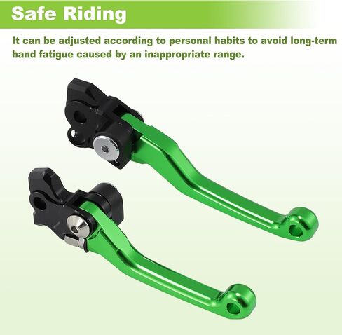 دراجة نارية قصيرة دواسة فرامل عتلات لكاواساكي KX250 KX250F دراجة نارية المقود الفرامل رافعة لكاواساكي KX450 KX450XC KX450SR سبائك الألومنيوم الأخضر in Kuwait