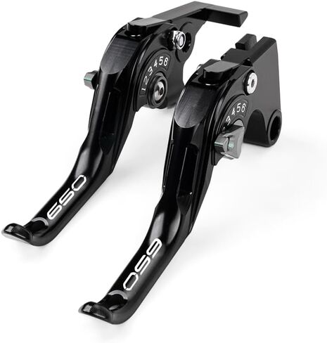 CNC Shorty Brake & Clutch Levers Compatible with Kawasaki Ninja 650 Z650 ABS EX650 ER650 2017-2023 2024 2025 2026, Adjustable 2-Finger Levers for Sportbike Control Precision (Green) in Saudi Arabia