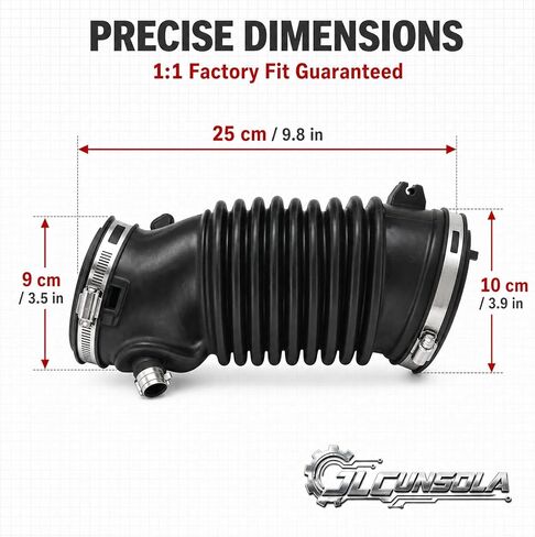 أنبوب خرطوم مدخل الهواء مناسب لـ Acura MDX، Honda Pilot Ridgeline Odyssey Passport Engine Air Filter Boot، استبدل 17228-5J6-A00 W0159-N914242 17228-5J6-A10 172285J6A00 بمشبكين من الفولاذ المقاوم للصدأ in Kuwait