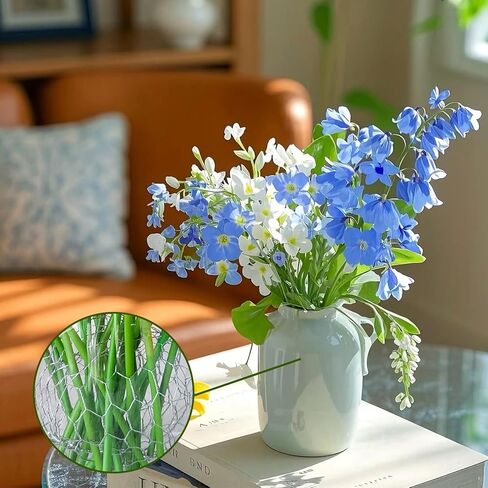 4x118 Inch Chicken Wire for Floral Arrangements, Floral Chicken Mesh Netting Flower Frog Vase Arrangement Base Holder with Gloves and Plier for DIY Craft/Floral Supplies/Garden Fencing in Saudi Arabia