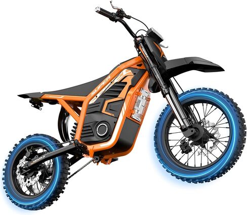 NOVA X Electric Dirt Motorcycle, 46 MPH 4000W, 40° Climbing with 2849 Certified 48V 22.8Ah Removable Battery, Full Suspension Hydraulic Brakes, Mountain Off-Road for Teens Adults Purple in Kuwait