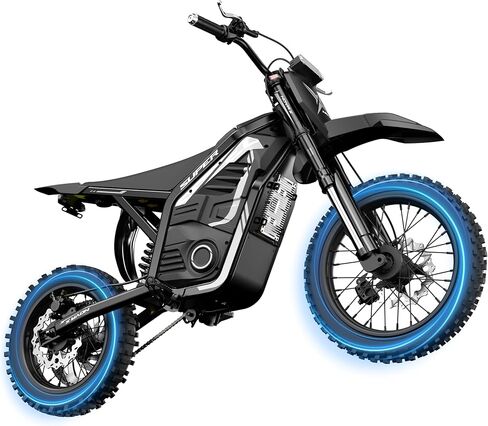 NOVA X Electric Dirt Motorcycle, 46 MPH 4000W, 40° Climbing with 2849 Certified 48V 22.8Ah Removable Battery, Full Suspension Hydraulic Brakes, Mountain Off-Road for Teens Adults Purple in Kuwait