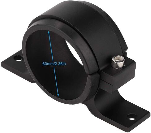 60mm Aluminum Alloy Stylish Fuel Pump Mounting Bracket for Water Pump, Fuel , Oil , No Welding Required for Vehicle Frame, Black in Kuwait