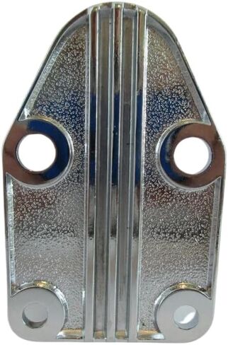 Chrome Plated Steel Finned Oil Pump Block Off Plate, For 1955-2000 Small Block Chevy sbc 327 350 383 Engine, Oil Pump Plate Part Numbe 2057X in Saudi Arabia