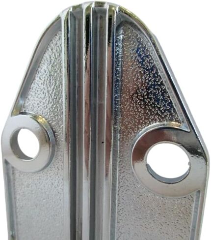 Chrome Plated Steel Finned Oil Pump Block Off Plate, For 1955-2000 Small Block Chevy sbc 327 350 383 Engine, Oil Pump Plate Part Numbe 2057X in Saudi Arabia