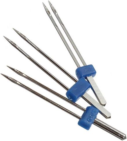 2 Sets 6PCS Twin Needle Twin Double Needle Double Twin Stretch Needle Sewing Machine Twin Needle Stretch Machine Double Twin Needle Stretch Machine Double Needle(3 Sizes 2/90, 3/90, 4/90) in Kuwait