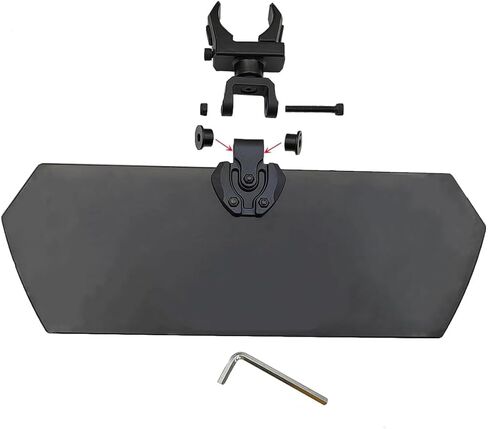 UTV Sun Visor with The Protective Film for 1.25" - 2" Roll Bar Cage Compatible with Can am Defender Maverick X3, for Polaris Ranger RZR 1000 XP Turbo, for Kawasaki Mule Pioneer 1000 YXZ Teryx in Kuwait