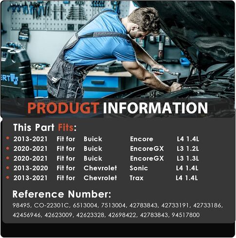 AC Compressor with Clutch Fit for CO 22301C for Chevrolet Trax 2013-2022,for Chevrolet Sonic 2013-2020,for Buick Encore 1.4L 2013-2022 in Kuwait