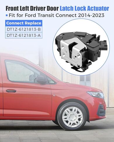 Front Left Driver Door Latch Lock Actuator DT1Z-6121813-B Fit for Ford Transit Connect 2014 2015 2016 2017 2018 2019 2020 2021 2022 2023, DT1Z-6121813-A in Saudi Arabia