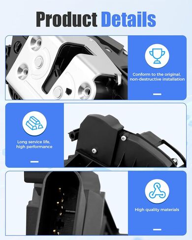 Front Left Driver Door Latch Lock Actuator DT1Z-6121813-B Fit for Ford Transit Connect 2014 2015 2016 2017 2018 2019 2020 2021 2022 2023, DT1Z-6121813-A in Saudi Arabia
