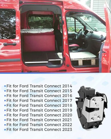 Front Left Driver Door Latch Lock Actuator DT1Z-6121813-B Fit for Ford Transit Connect 2014 2015 2016 2017 2018 2019 2020 2021 2022 2023, DT1Z-6121813-A in Saudi Arabia
