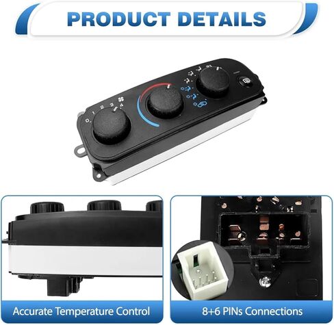 04596277AB 4596277AB Air Conditioning Control Panel Switch Compatible With Dodge Stratus 2.4L, 2.7L 2001-2006 Compatible With Chrysler Sebring 2001-2006 in Kuwait