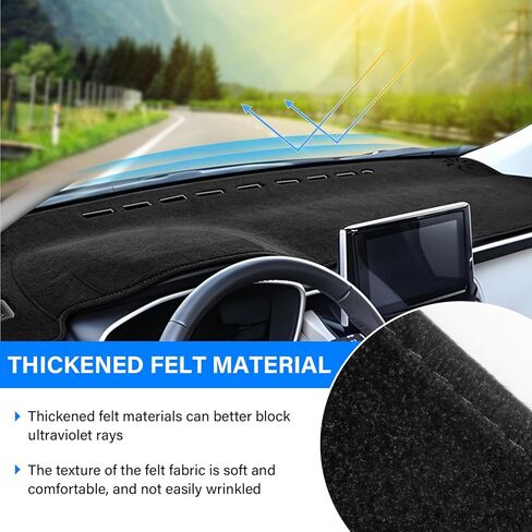 غطاء داش لسيارة Toyota Corolla Cross Accessories 2022-2025 2026 غطاء لوحة القيادة حصيرة ظلة من الشمس لا وهج الأشعة فوق البنفسجية حامي وسادة داخلية غير قابلة للانزلاق (أسود) in Kuwait