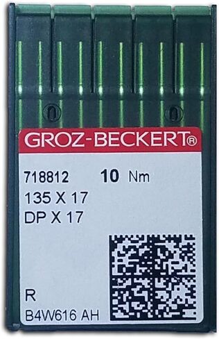Sharp Sewing 10 Groz-Beckert Needles 135X17 fits Consew 206RB (Multiple Sizes) (180/24) in Saudi Arabia