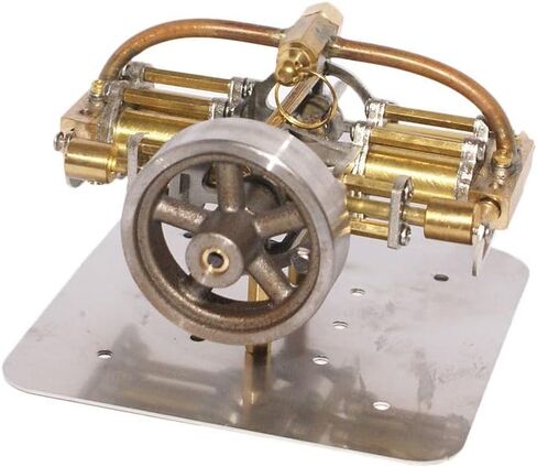 Generic JT-II Full Metal Steam Turbine Engine Model, Precision Desktop Steam Power Generator Model, Mechanical Craft Ornament in Kuwait