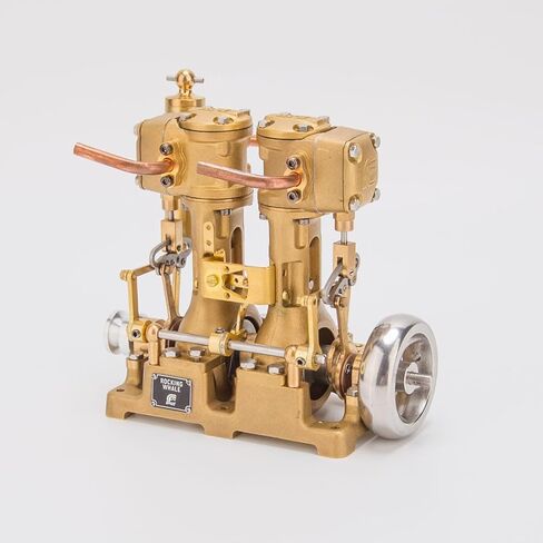 نموذج محرك بخاري صغير RW-L2 (بدون غلاية)، محرك بخاري ترددي V4 رباعي الأسطوانات للقوارب مقاس 90-150 سم، دوران للأمام/العكسي، مجموعة الهندسة التعليمية، هدية RTR له in Kuwait