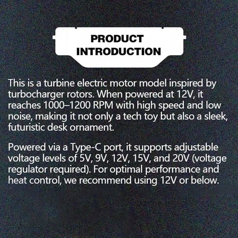 نموذج محرك الفضاء الجوي عالي السرعة من ENGINEDIY، طقم محرك كهربائي بدون فرش معدني مزود بشاحن توربيني، هدية للبالغين لعشاق طراز Turbo in Kuwait