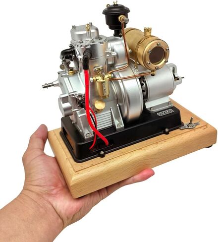 Engine Model Kit That Works, 185-Type Micro Single-Cylinder 4-Stroke Air Cooling Mechanical Ignition Engine Model for Classic Vintage Tractor, Science Ornaments, Gifts for Dad in Kuwait