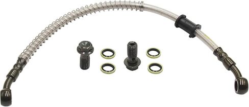 10mm 320mm 12.6 INCH Braided Hydraulic Oil Cooler Brake Cable Hose Line PIT PRO Dirt Bike ATV Quad Go Kart Dune Buggy in Kuwait