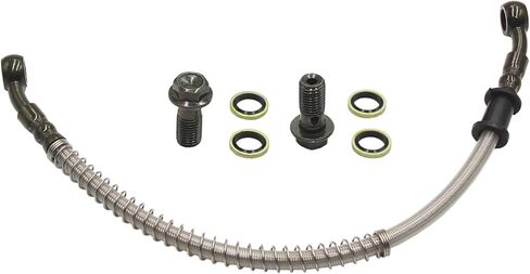 10mm 320mm 12.6 INCH Braided Hydraulic Oil Cooler Brake Cable Hose Line PIT PRO Dirt Bike ATV Quad Go Kart Dune Buggy in Kuwait