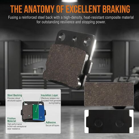 Rancher 420 Front Brake Pads for Honda TRX520 Rubicon 520/Fourtrax Rancher 420 2007-2015/TRX500 Foreman 500 2014-2021/TRX250X 2009-2021 TRX250EX ATV in Saudi Arabia