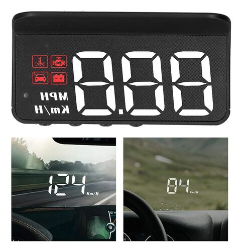 شاشة Obd2 HUD، جهاز عرض على الزجاج الأمامي مع مقياس متعدد الوظائف، عداد السرعة في الوقت الحقيقي، إنذار القيادة للتعب الزائد، متوافق مع معظم أنواع البنزين في الولايات المتحدة و2008+ في عام 2004+ in Kuwait