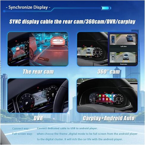 Carcluster 12.3''Lcd Digital Dashboard Cluster Compatible For VW Golf 4 Jetta MK4 Bora 1997-2005 Years Virtual Instrument Panel Cockpit in Saudi Arabia