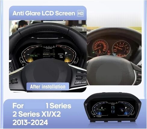 Compatible for BMW 1 Series 2 Series X1 X2 F20/F52/F22/F45/F48/F49/F39 2013-2024 Digital Cluster Dashboard Cockpit Virtual Instrument(X1 F48 F49) in Saudi Arabia