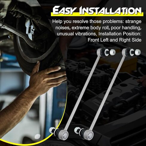 2 Pcs Zinc Nickel Alloy Front Stabilizer Sway Bar Links, Compatible with Toyota Corolla 2019-2024, Prius 2016-2024, C-HR 2018-2022, bZ4X, Prius AWD-e, Prius Prime & Lexus RZ300e, RZ450e, UX200, UX250h in Kuwait