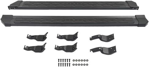 Dermon Original Platform Style Running Boards for 2021-2024 Bronco 4 Doors Accessories (Not fit Bronco Sport) Pedals Side Step Bar Side Steps Rock Rail Aluminum + ABS Black in Saudi Arabia