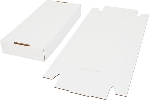Square Deal Recordings & Supplies 7" 45rpm Vinyl Record Storage Box - Heavy Duty Cardboard with Removable Lid - Holds up to 200 7" Records - 10 Boxes #07BC09HD in Kuwait