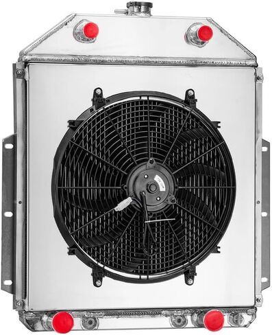 3 Row Radiator Shroud Fan Compatible with 1942-1952 Ford F1 F2 F3 Pickup Trucks Flathead V8 in Saudi Arabia