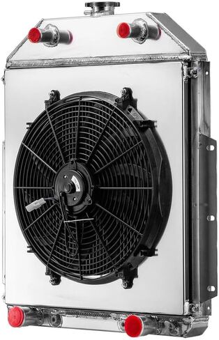 3 Row Radiator Shroud Fan Compatible with 1942-1952 Ford F1 F2 F3 Pickup Trucks Flathead V8 in Saudi Arabia