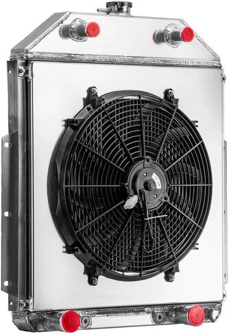 3 Row Radiator Shroud Fan Compatible with 1942-1952 Ford F1 F2 F3 Pickup Trucks Flathead V8 in Saudi Arabia