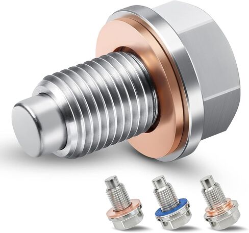 1 قطعة M12x1.25 الفولاذ المقاوم للصدأ المغناطيسي زيت المحرك قابس التصريف صالح تويوتا كورولا 4 عداء كامري هايلاندر بريوس RAV4 سيينا تاكوما فينزا ياريس لكزس نيسان إنفينيتي جون دير 90341-12012 11128-01M00 in Kuwait