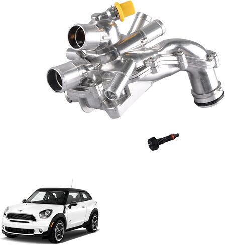 Engine Coolant Thermostat Housing Assembly Compatible with 2011-2016 Mini Cooper, 2011-2017 Cooper Countryman, 2013-2016 Cooper Paceman 1.6L L4, Replace 11538674895, 11537647751, 11537588876 in Kuwait
