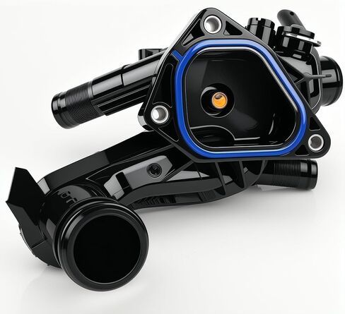 Engine Coolant Thermostat Housing Assembly Compatible with Mini Cooper Clubman Countryman Jcw Hordtop Coupe Roadster 2011-2016 with N16 N18 Engine 11538674895 in Kuwait